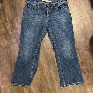 Rock and Roll Denim double barrel boot cut jeans. 40x30